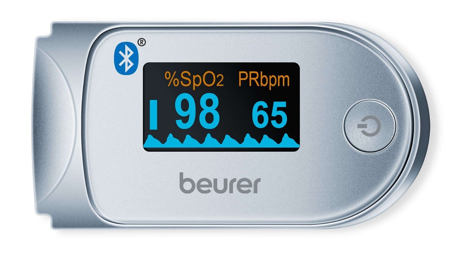 Beurer PO 60 Digital Pulse Oximeter with Bluetooth Blood Oxygen Saturation Count