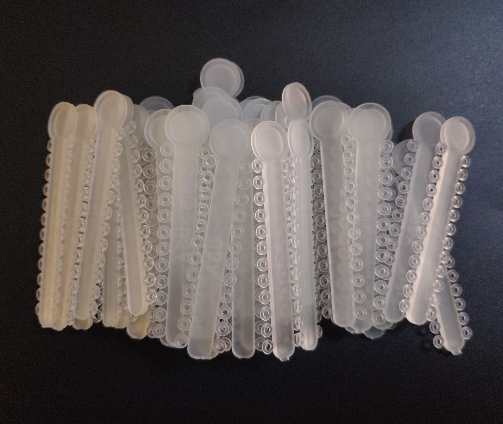 5Packs 5040 Pcs Dental Orthodontic Ligature Ties Elastic Rubber Bands 38 Colors