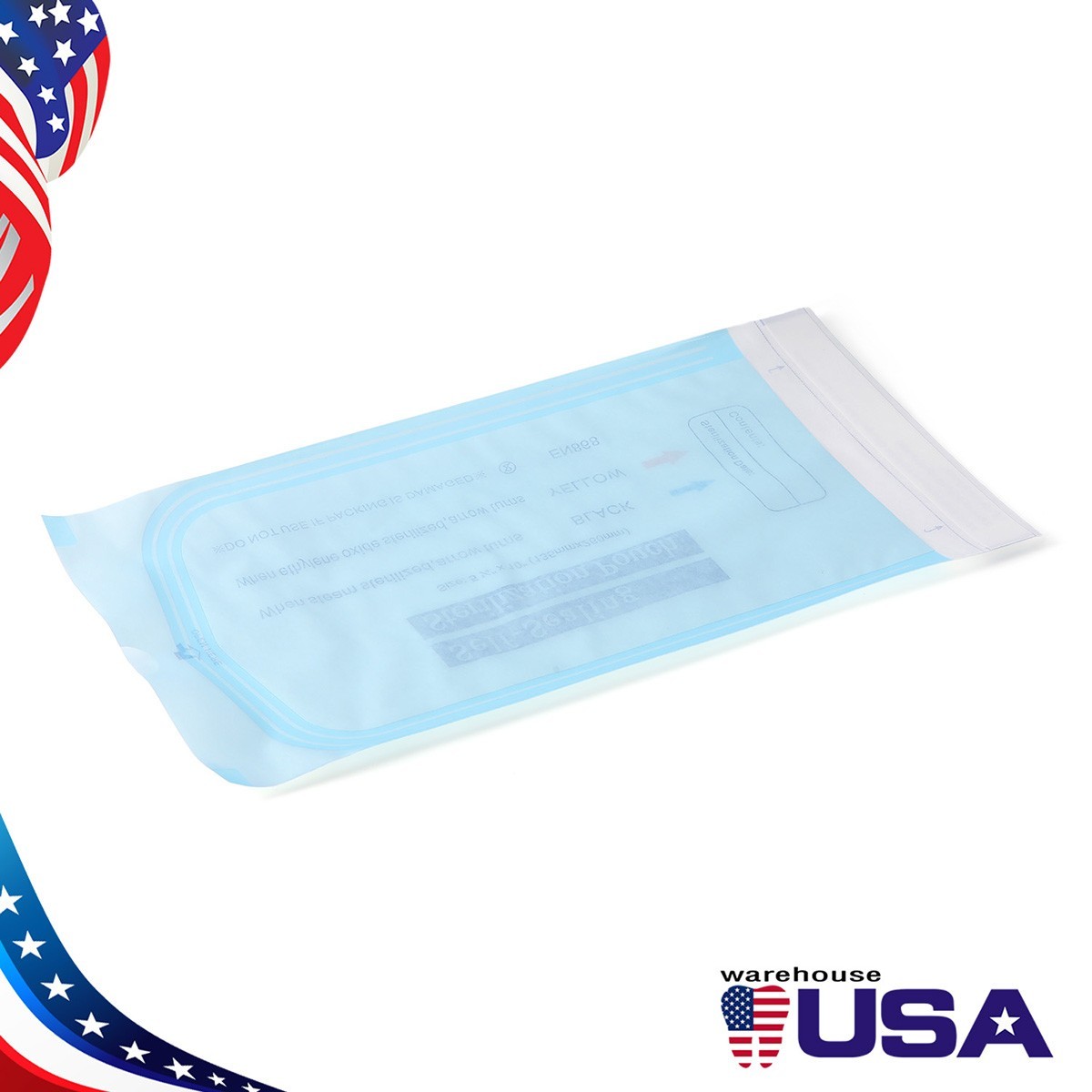 200pcs Dental Self Sterilizer Pouches Autoclave Tattoo Tools Bags 5.25”x10”