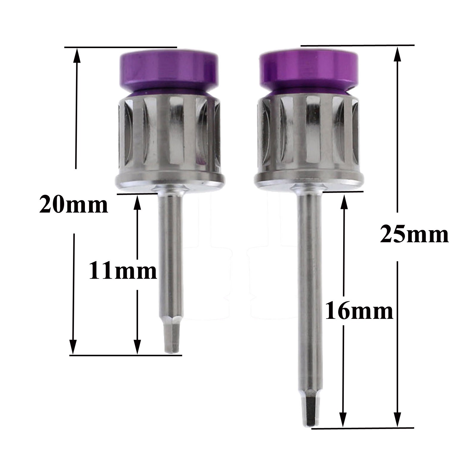 2 Pc Dental Implant Torx Driver Fits Straumann ITI Manual/Hand or Wrench Ratchet