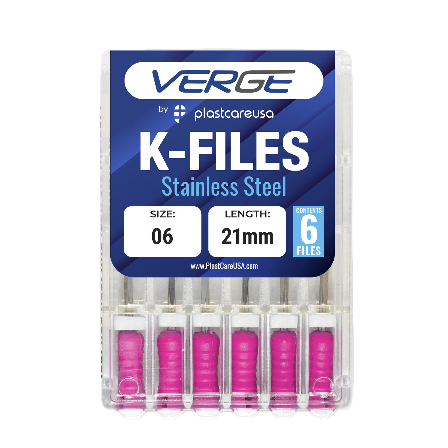Size 6 21mm Endo K-Files, Endodontic K Files (Stainless Steel) (Premium Quality)