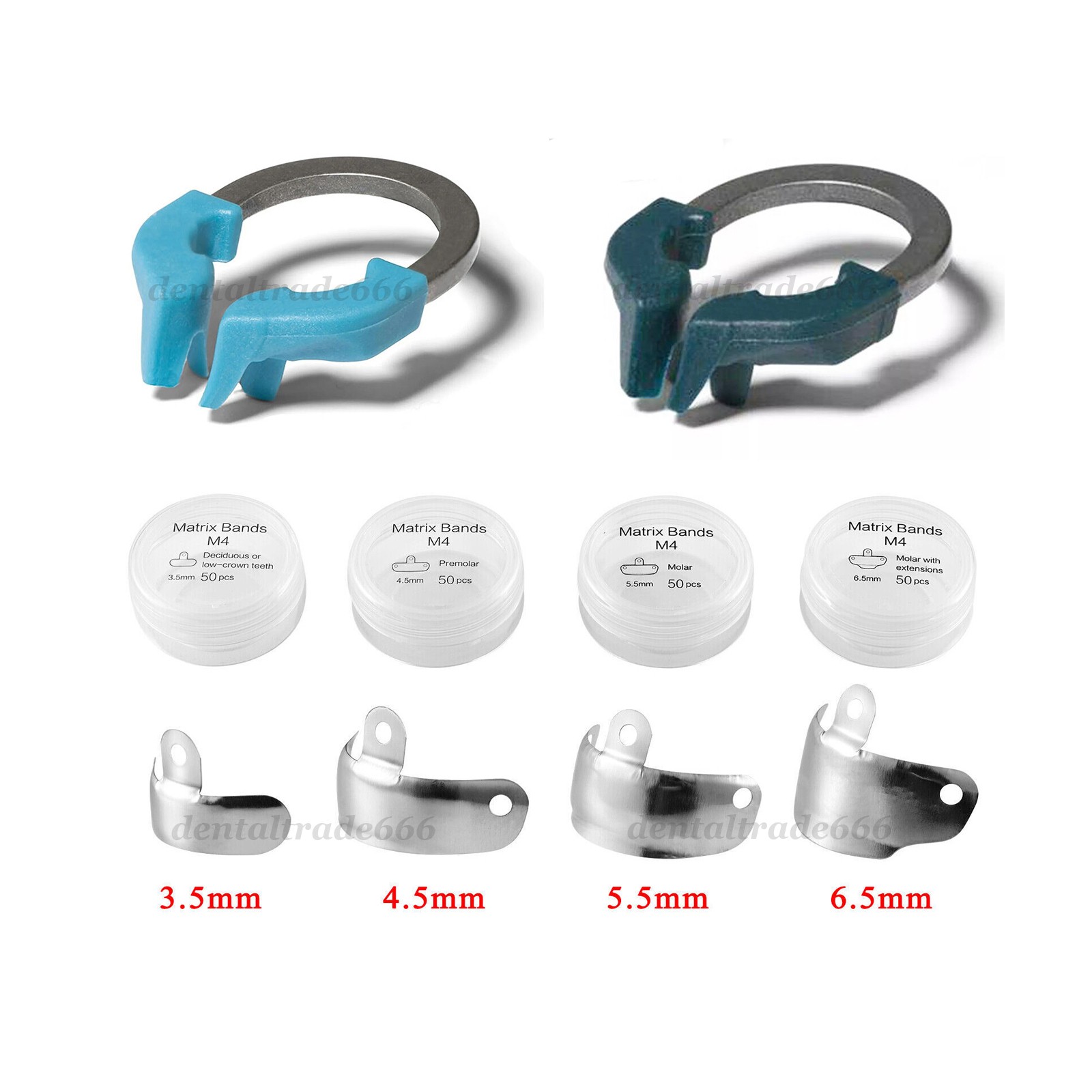 Dental Matrix Bands Ring Sectional Matrice Clamp Fit Garrison Palodent V3 System