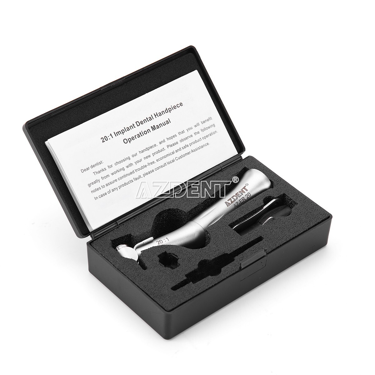 Dental Implant Contra Angle 20:1 Reduction Surgical Handpiece Button Fit For NSK