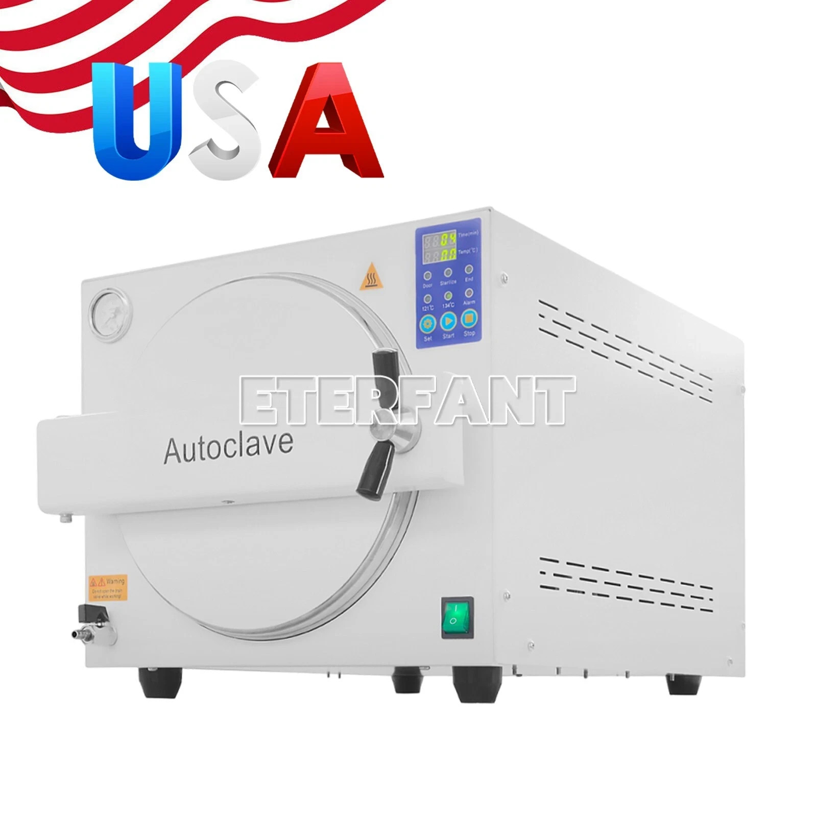 ETERFANT 18L ClassN Dental Medical Autoclave High Temperature Steam Sterilizer