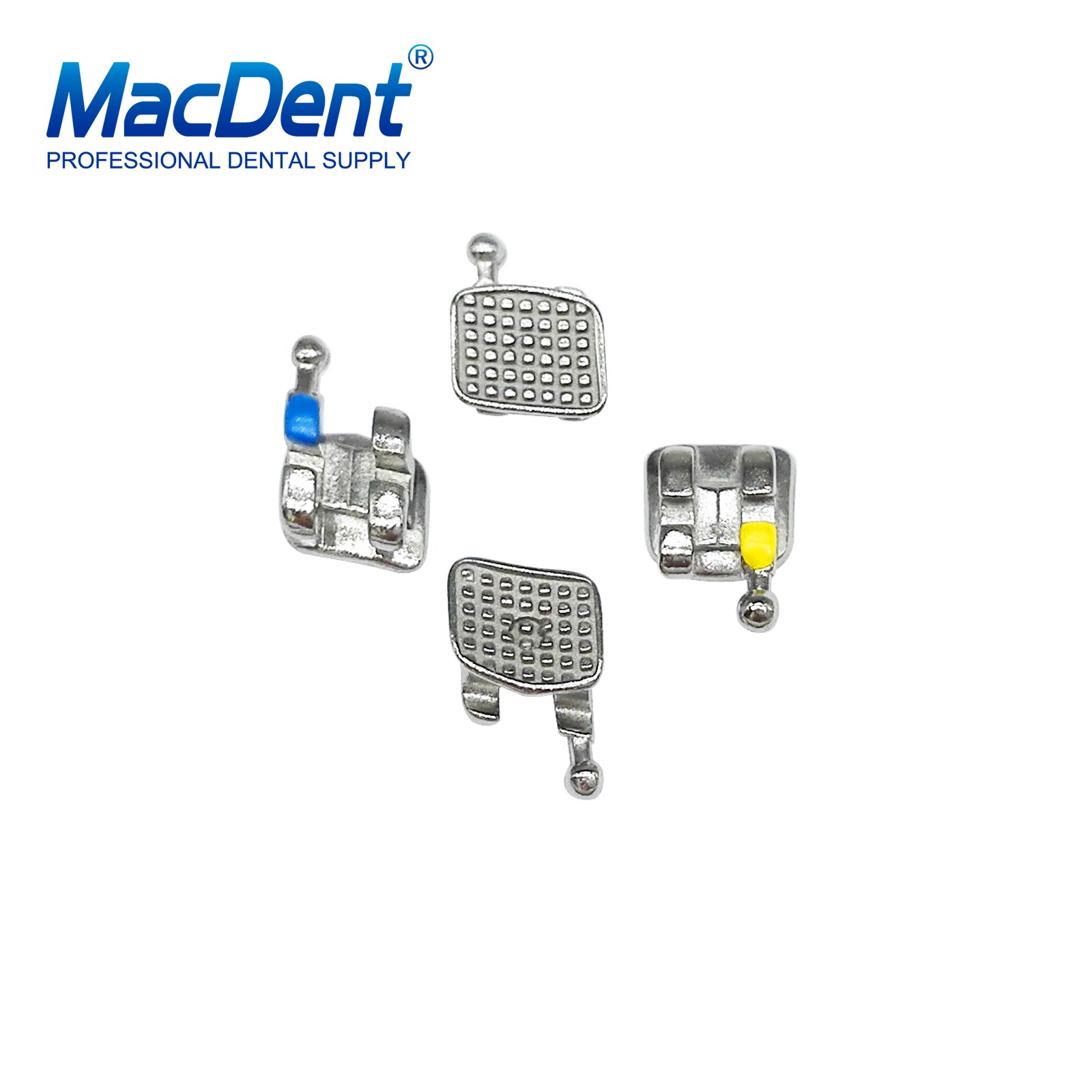 MacDent Dental Orthodontic Metal Bracket Braces / Buccal Tubes 022/018 Monoblock