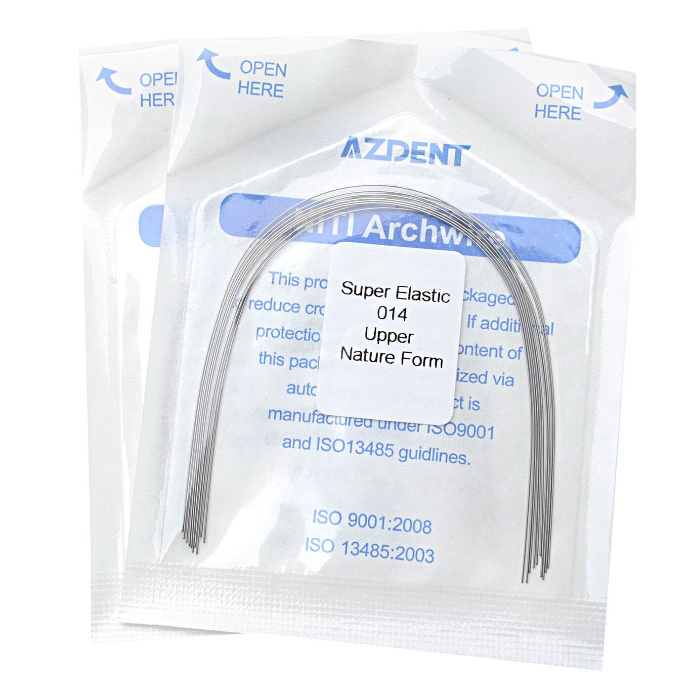 1pack AZDENT Dental Orthodontic Super Elastic Niti Arch Wires Round Natural Form