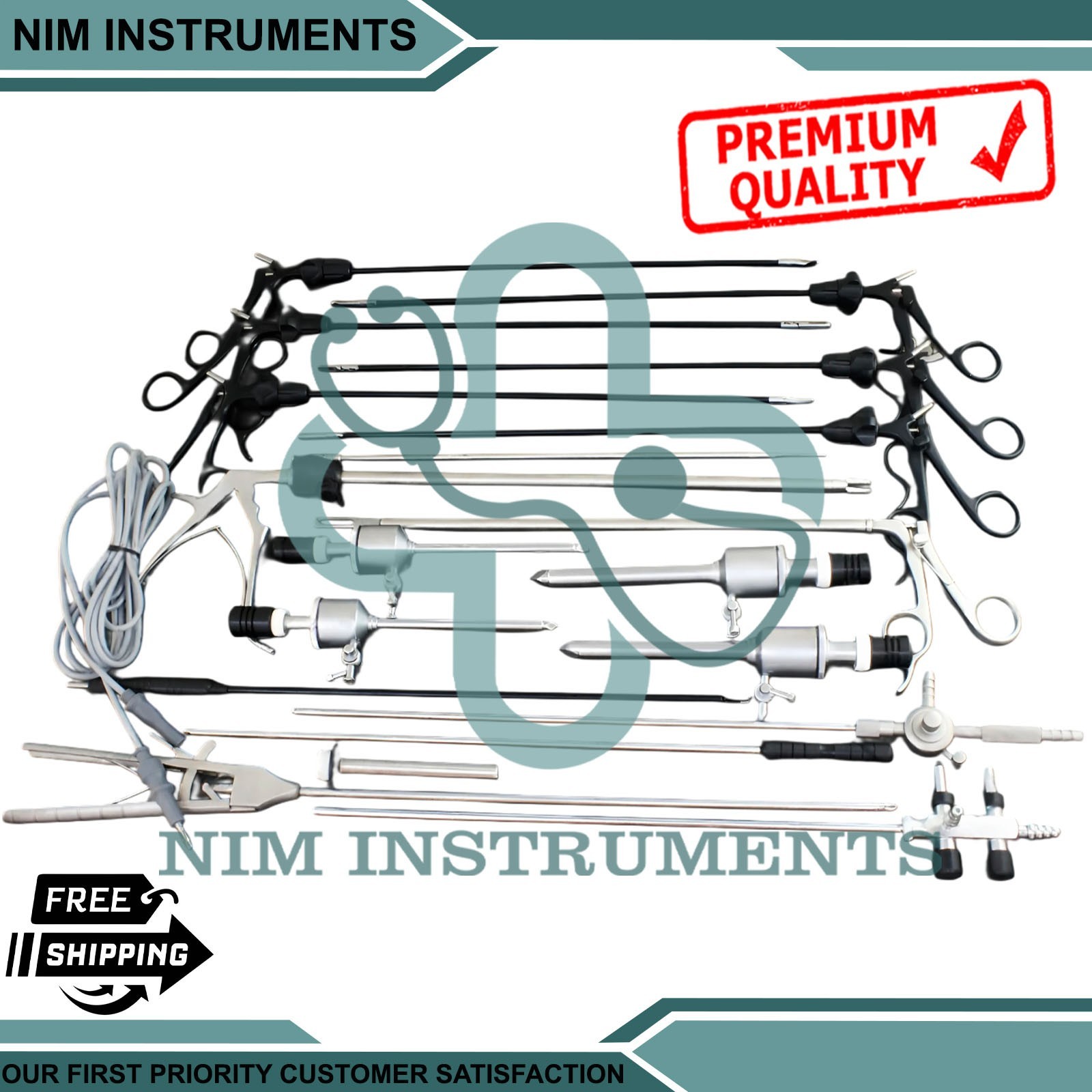 Laparoscopic Complete Surgical Urology Instruments 20 PCs Set