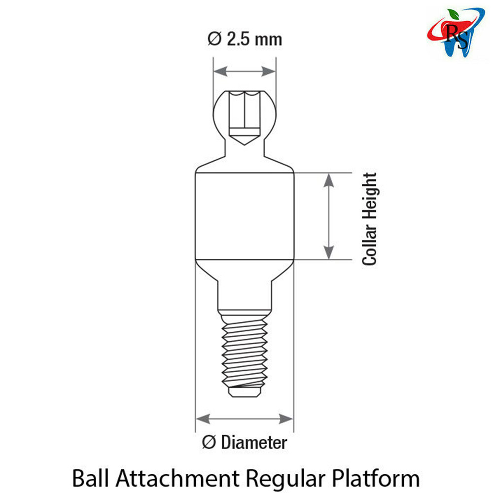 1x Kit Dent Straight Ball Attachment Extra Soft Silicone Metal Cap Isolate Ring