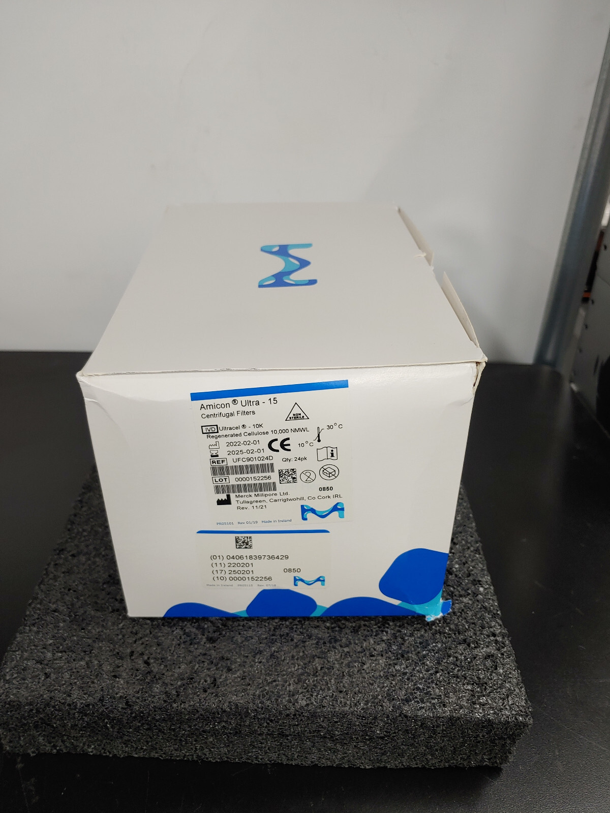 24 Box MILLIPORE UFC901024D Ultracel 10K Amicon Ultra 15 Centrifugal Filters