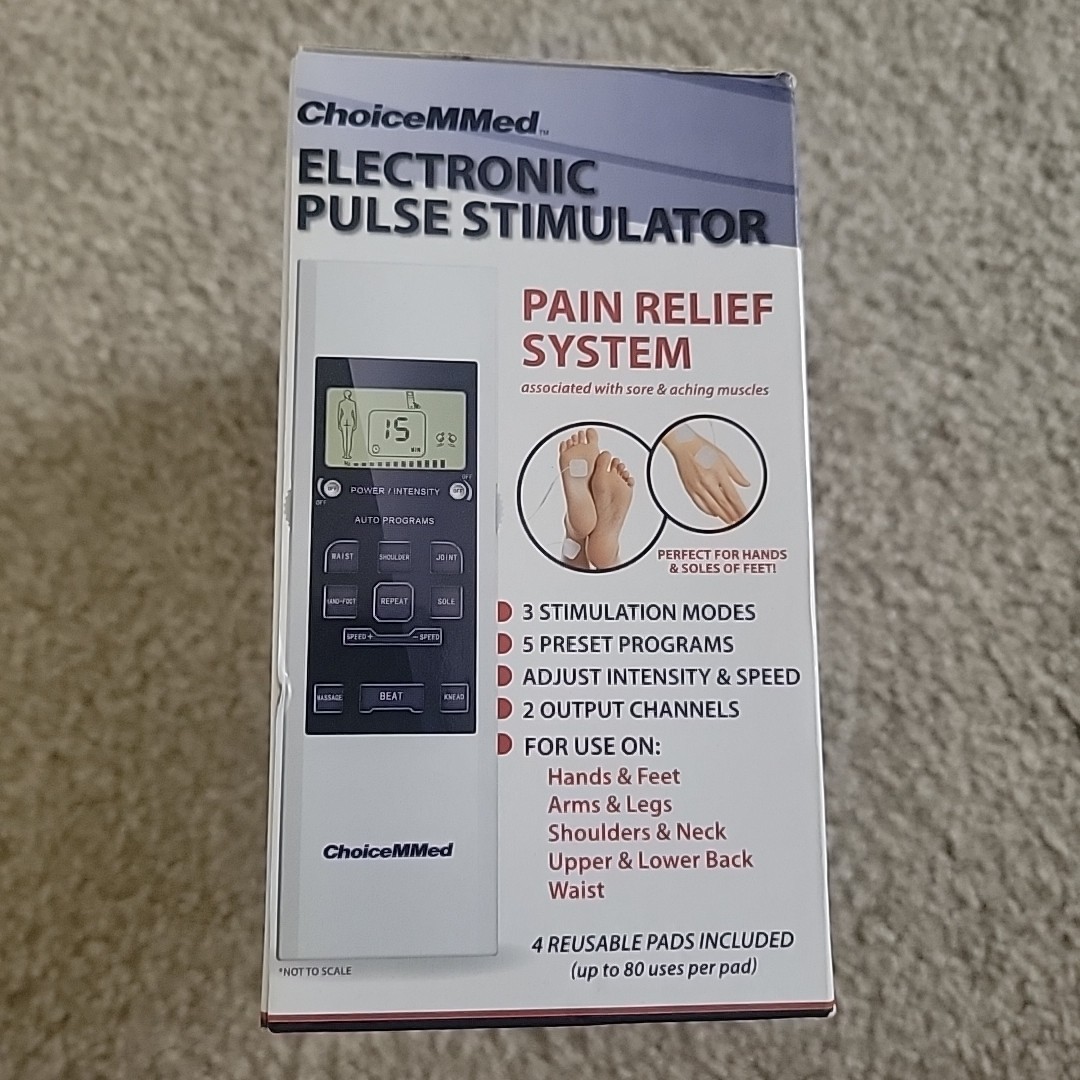 ChoiceMMed Electronic Pulse Stimulator Pain Relief System USED Needs New Battery