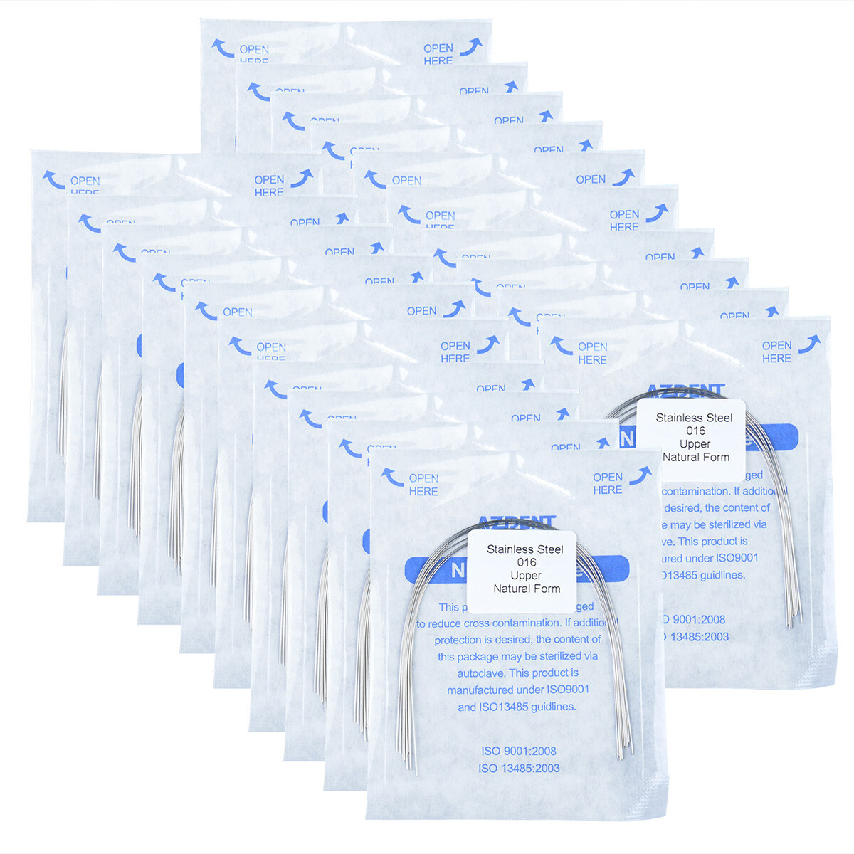 Dental Orthodontic Natural Form Arch Wires Stainless Steel Round 10PCS/Pack HOT