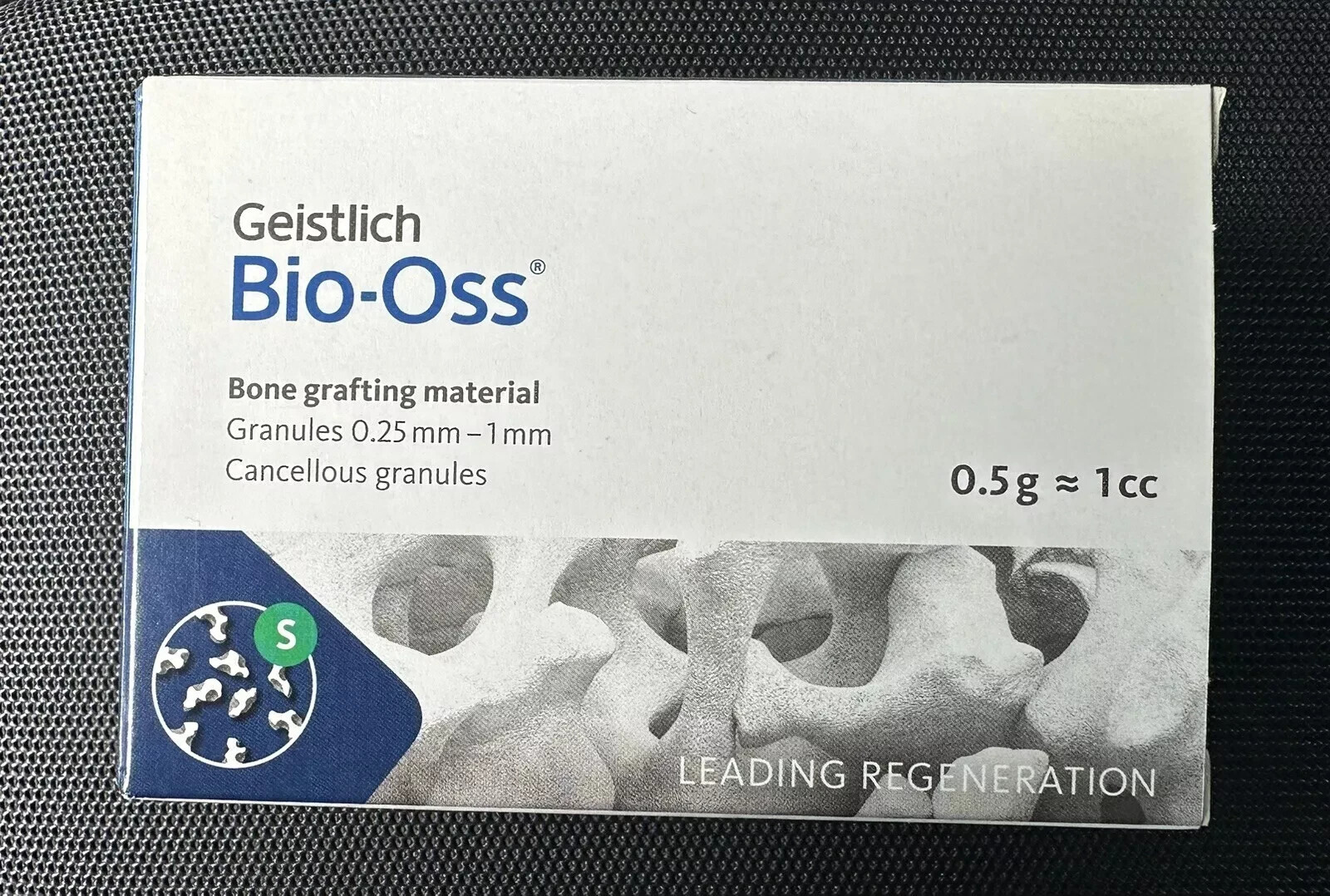 Geistlich Bio-Oss 0.25-1mm 0.5g 1cc Bovine Bone Granules Exp: 03.2028