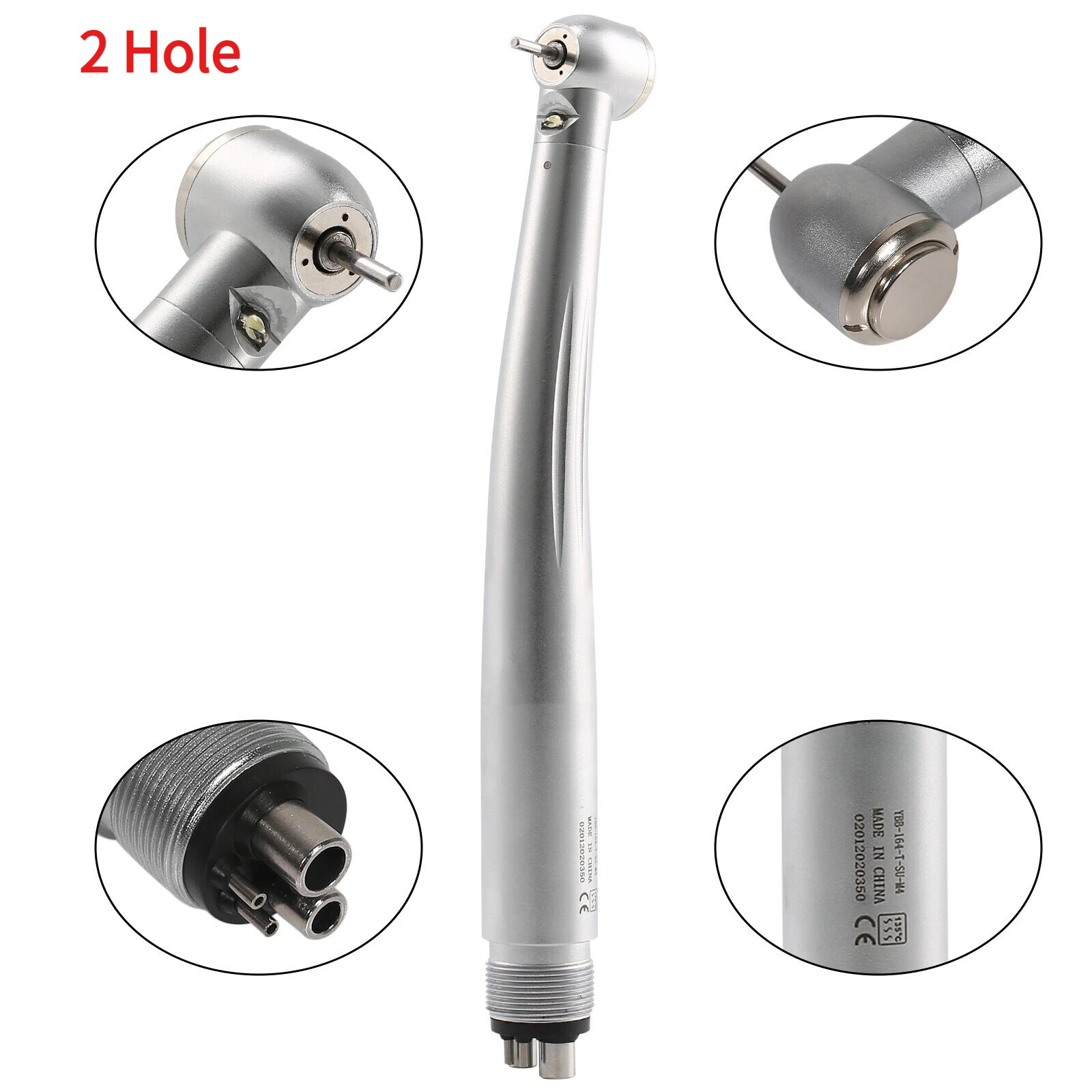 NSK Style Dental Fiber Optic LED E-generator High Speed Handpiece Turbine 4 HOLE