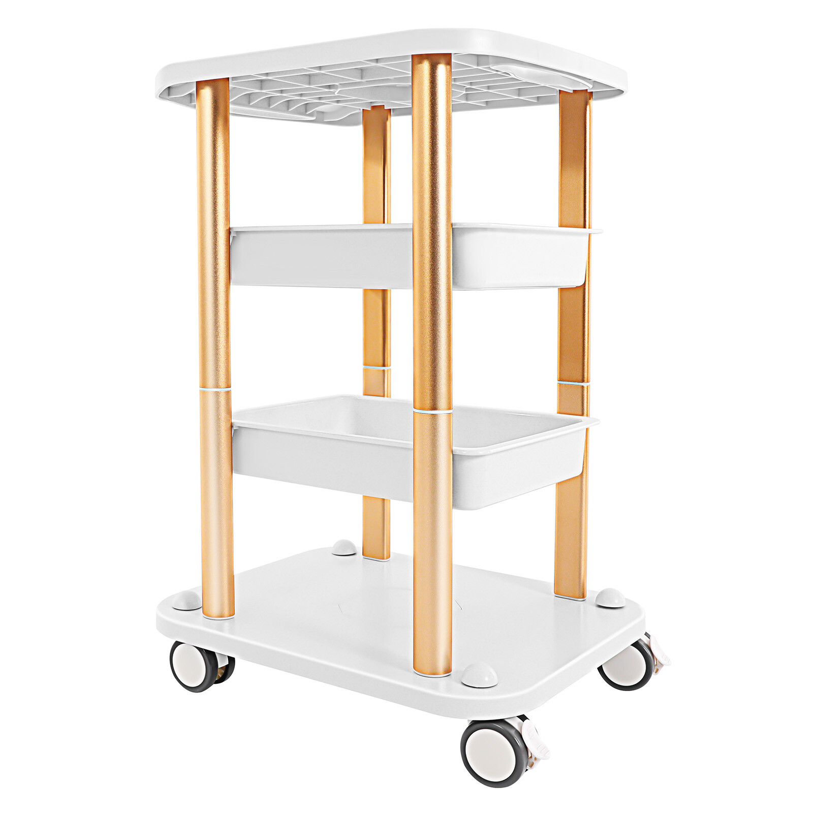 Instrument Rolling Cart For Cavitation Beauty Machine Salon SPA Trolley Stand US