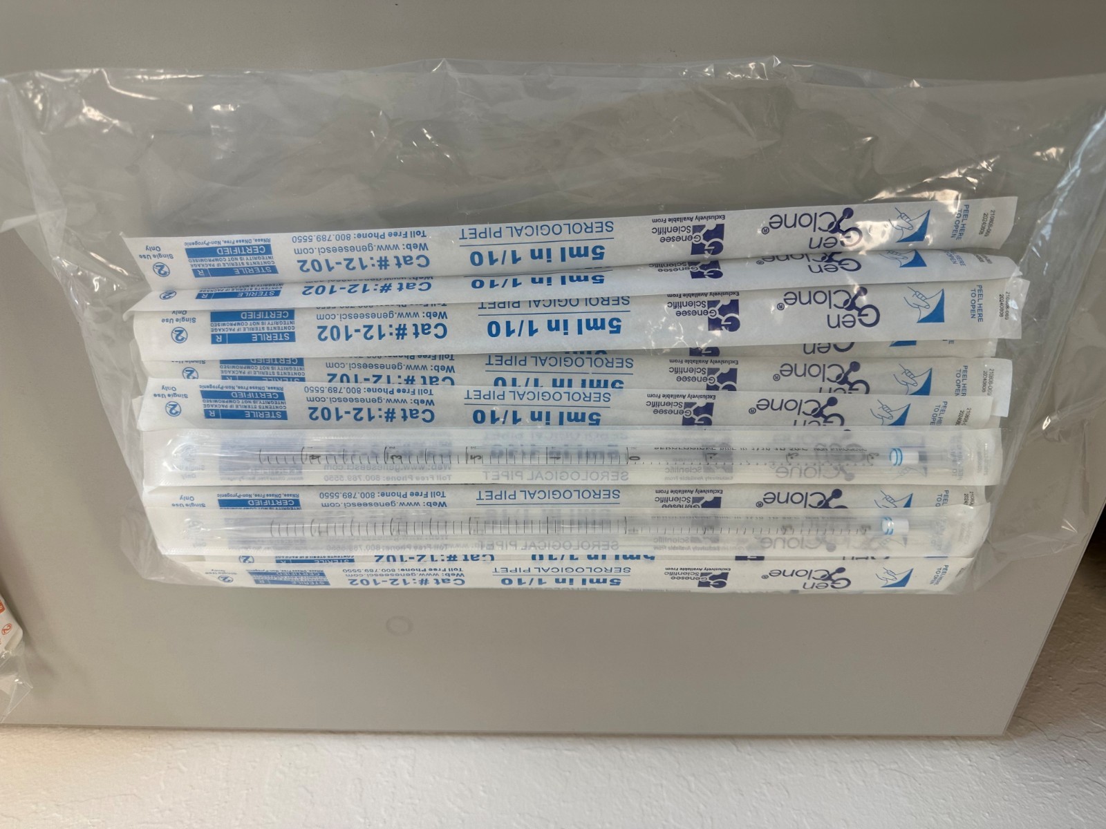 Serological Pipette 5mL (200/Box) Cell Culture Individual Wrap