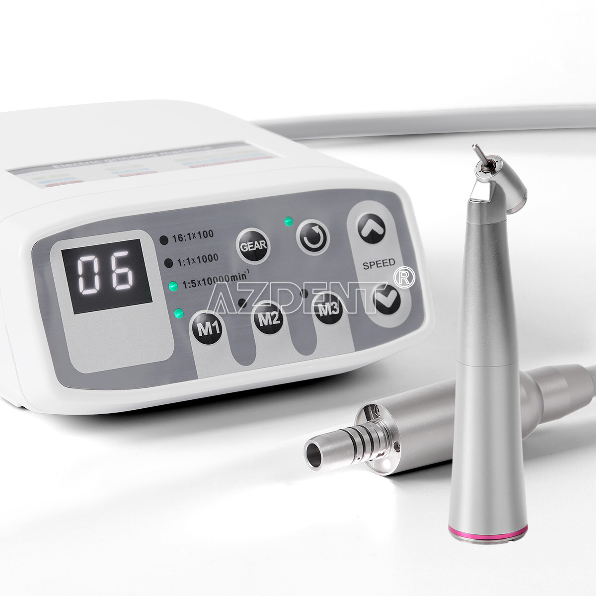 AZDENT Dental Electric LED Brushless Micro Motor/1:1/1:5 1:4.2 LED Handpiece