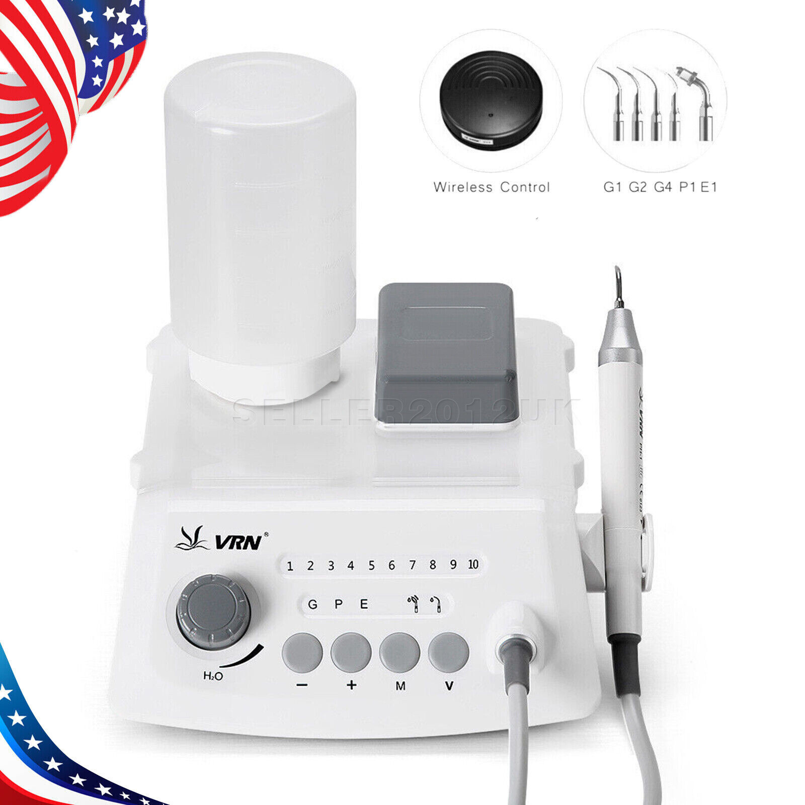 Woodpecker Style Dental LED Ultrasonic Scaler Scaling Perio Endo Handpiece+Tips