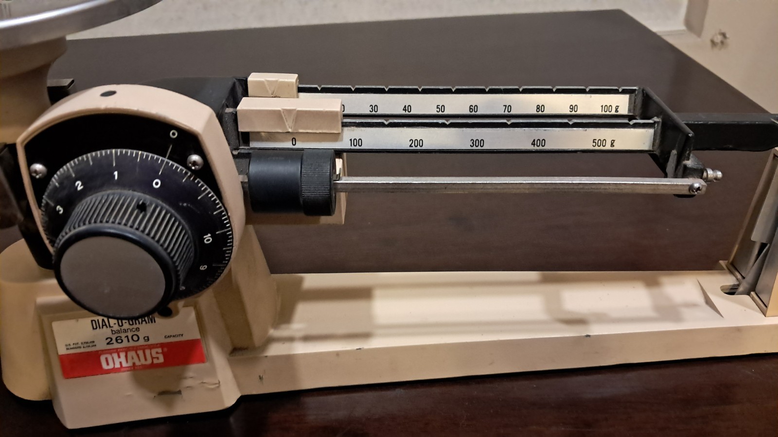 Ohaus Dial-O-Gram 1650-00 Mechanical Balance Scale 2610g Capacity Laboratory