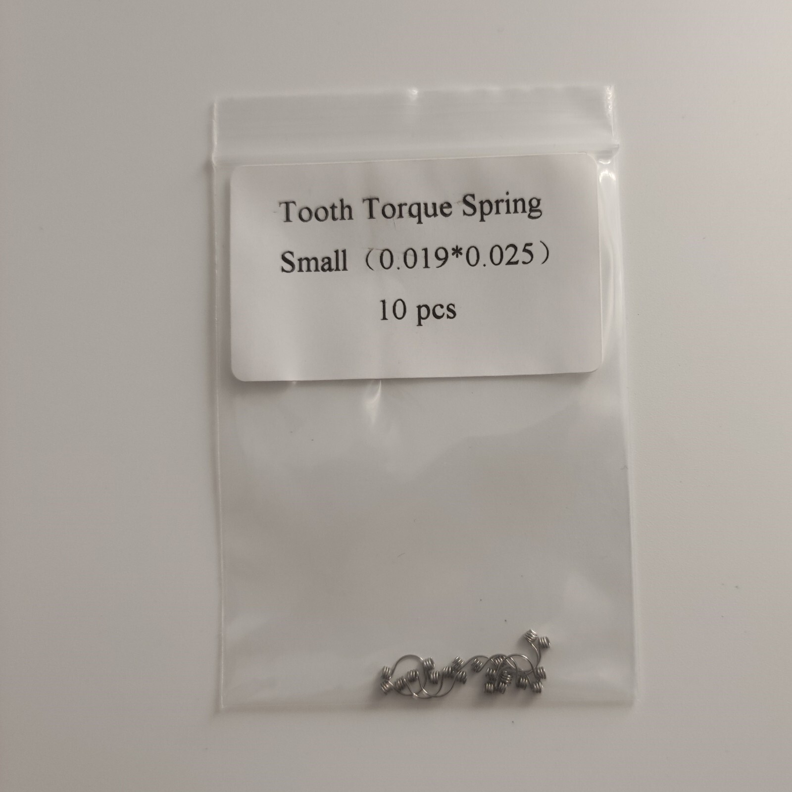 10 Pieces Dental Tooth Torque Spring For Anterior S/M/L 16*22/17*25/18*25/19*25