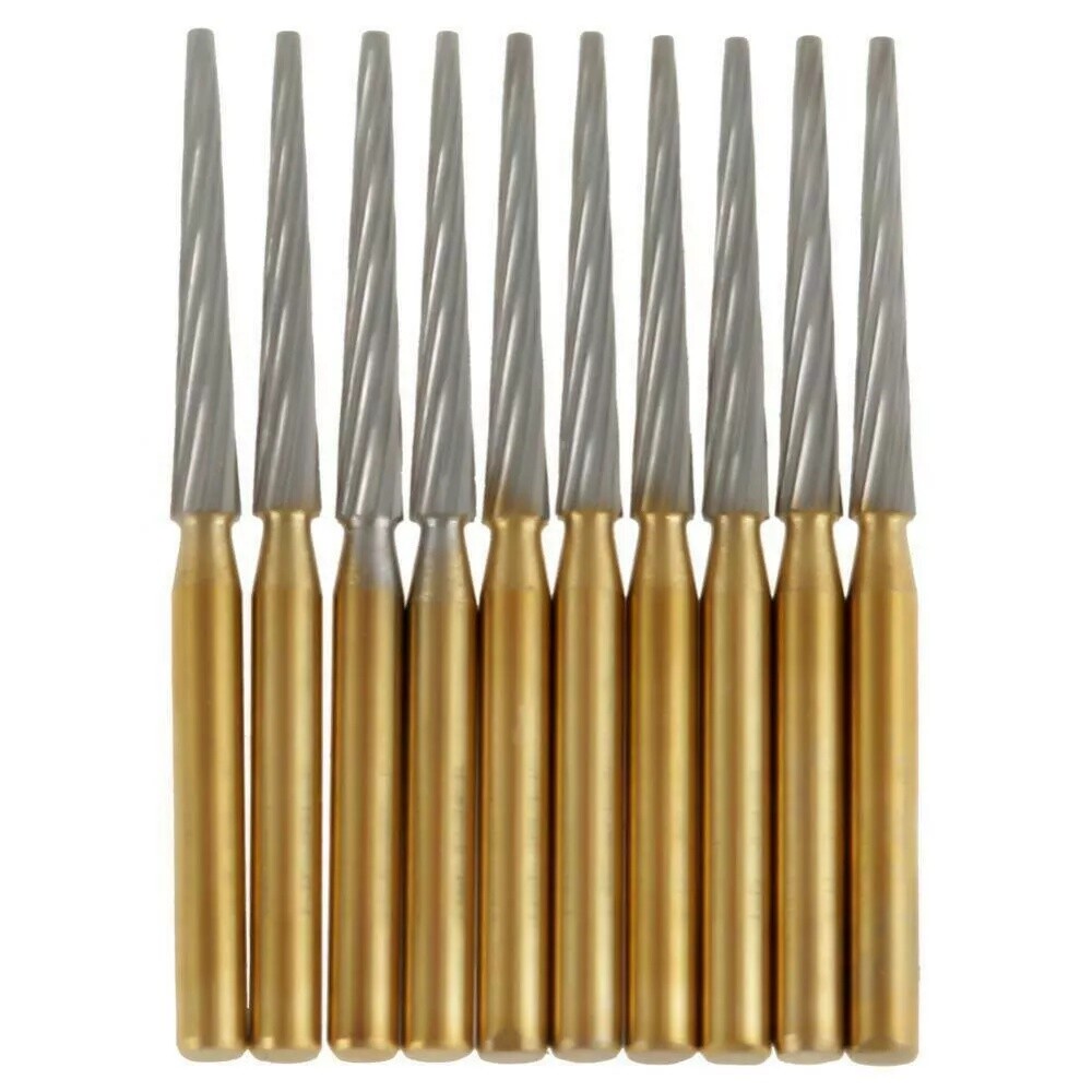 10 Dental Orthodontic Debonding Carbide Burs Finishing Taper FG8104 Remove Resin