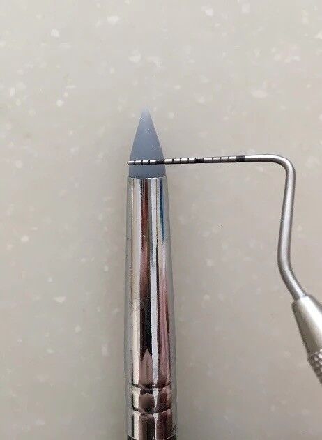 Dental Composite Resin Veneer Cement Porcelain Brushes Silicone Brush Pen 5Pcs