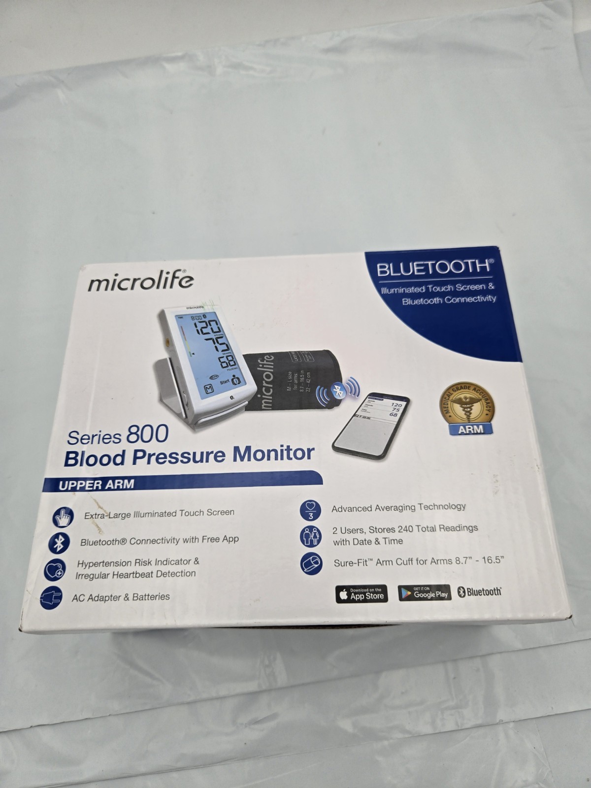Microlife Series 800 Smart Upper Arm Blood Pressure Monitor