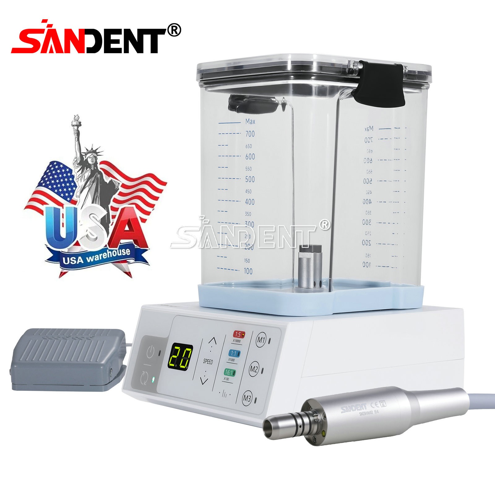 SANDENT LED Brushless Electric Micro Motor & Water Tank DC brushless motor