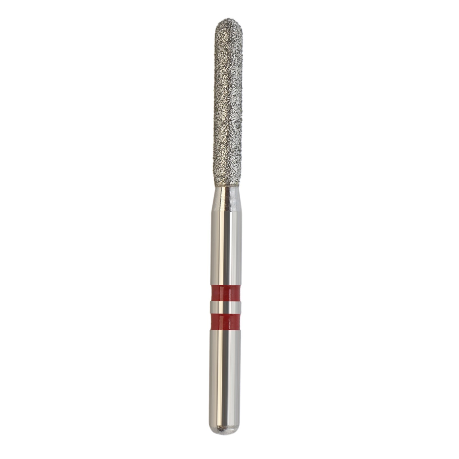 Zirconia Cutting Burs Diamond FG Z881/014F Round End Cylinder Fine Grit Red