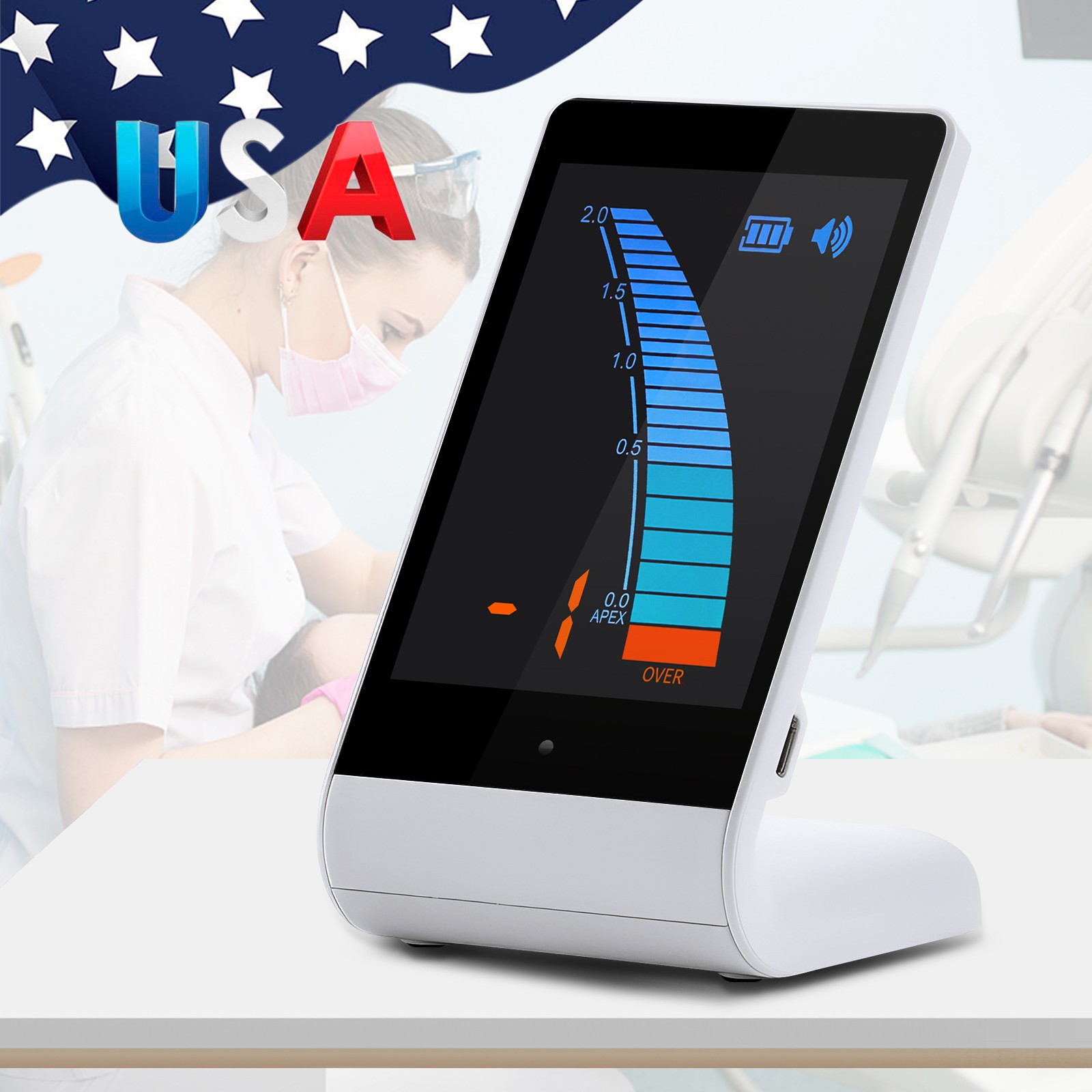 Dental LED Mini Endo Motor 6:1 Contra Angle / Endo Apex Locator/ Polishing Mode