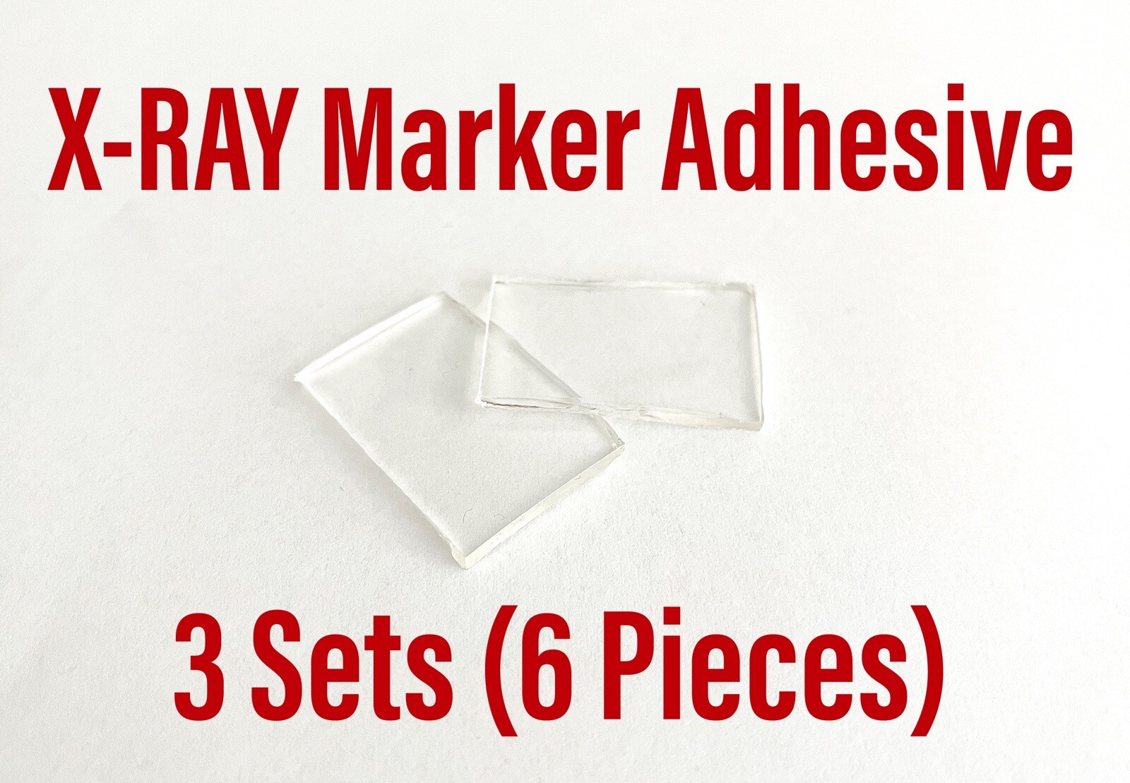 XRAY Marker Adhesive Washable & Reuseable 3 Set (6 pieces) X-Ray Radiology