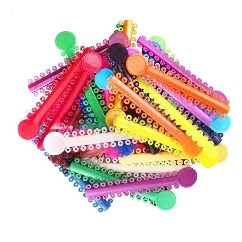 40 Bags Dental Orthodontic Ligature Ties Mixed Colors Elastic Rubber Bands Brace