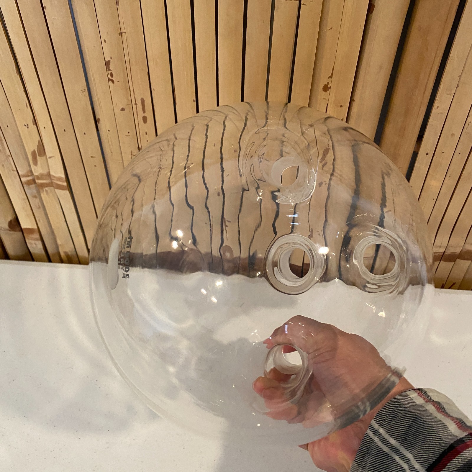 PYREX USA 3000mL 3L 4-Neck Round Bottom Flask Large Joint ~50mm Lab Glass