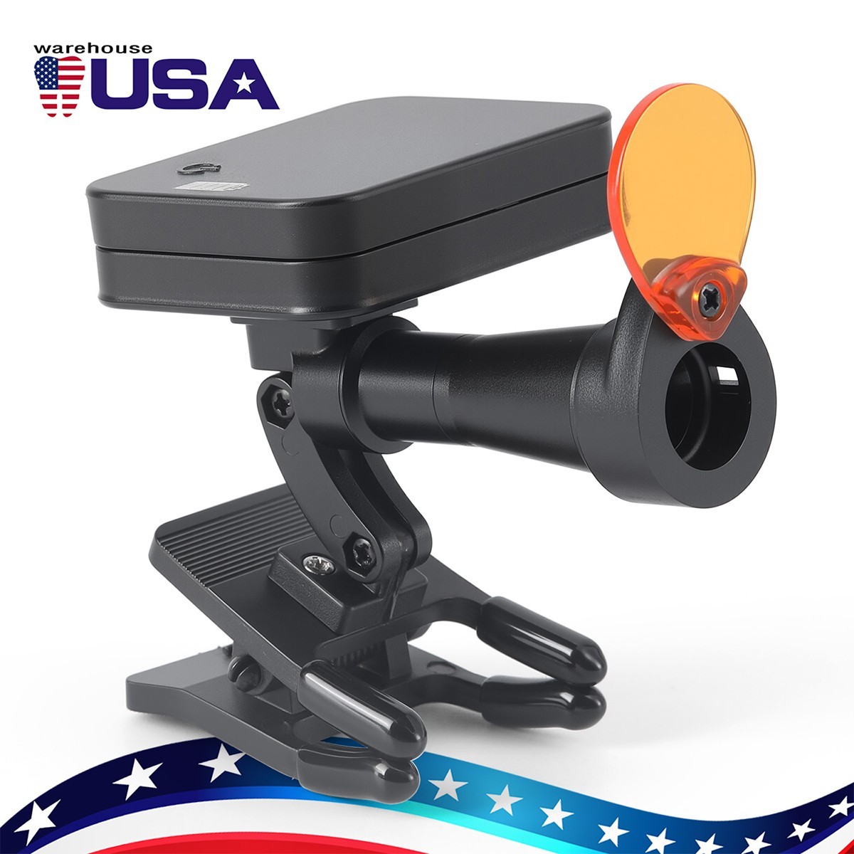 Wireless 5W Dental LED Clip-On Headlight 2 Magnetic Battery for Binocular Loupes