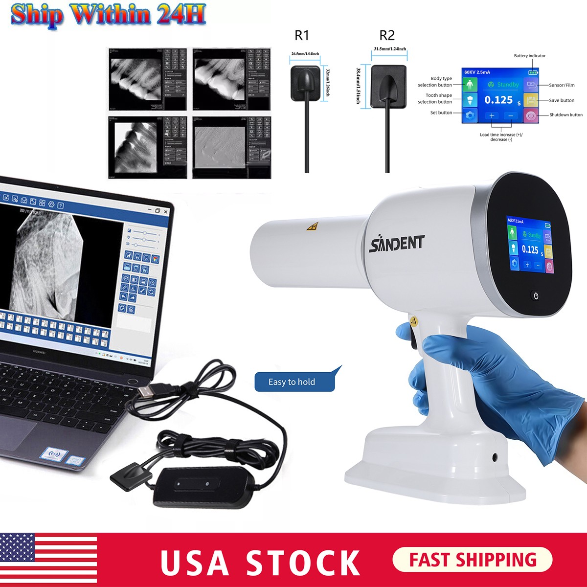 Dental X-Ray Positioner Digital Sensor Holder Sensor Positioning System 2.0