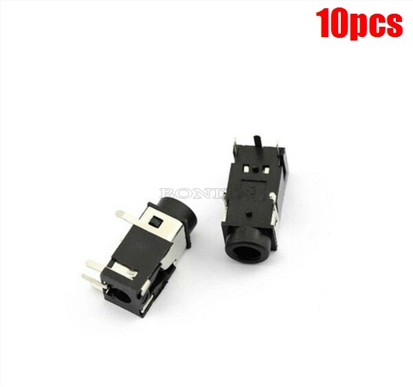 10Pcs 3.5MM Headphone Audio Sound Jack Socket Port Connector Dc 30V 0.5A PJ32 ih