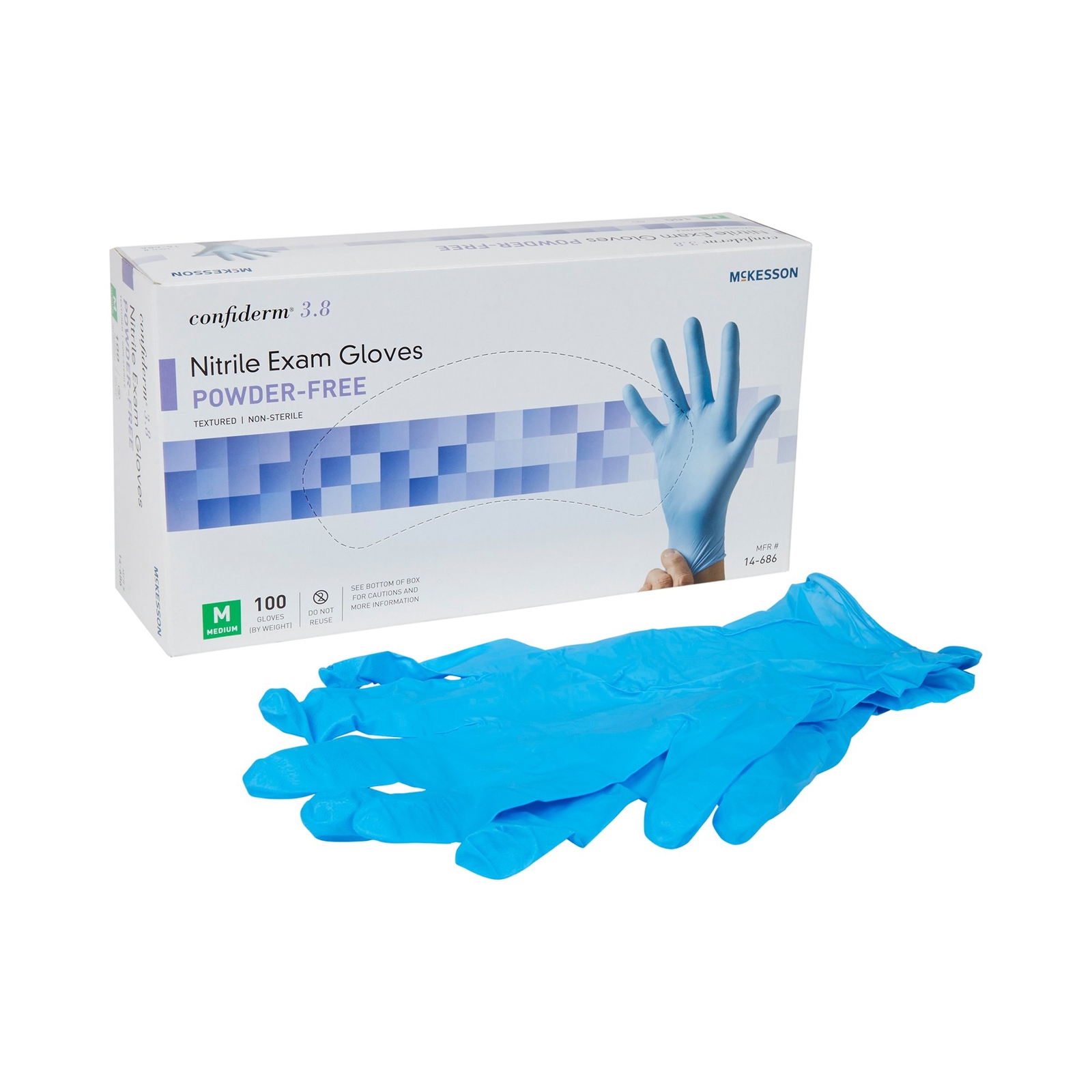 McKesson Confiderm Nitrile Exam Glove – 1000 per Case