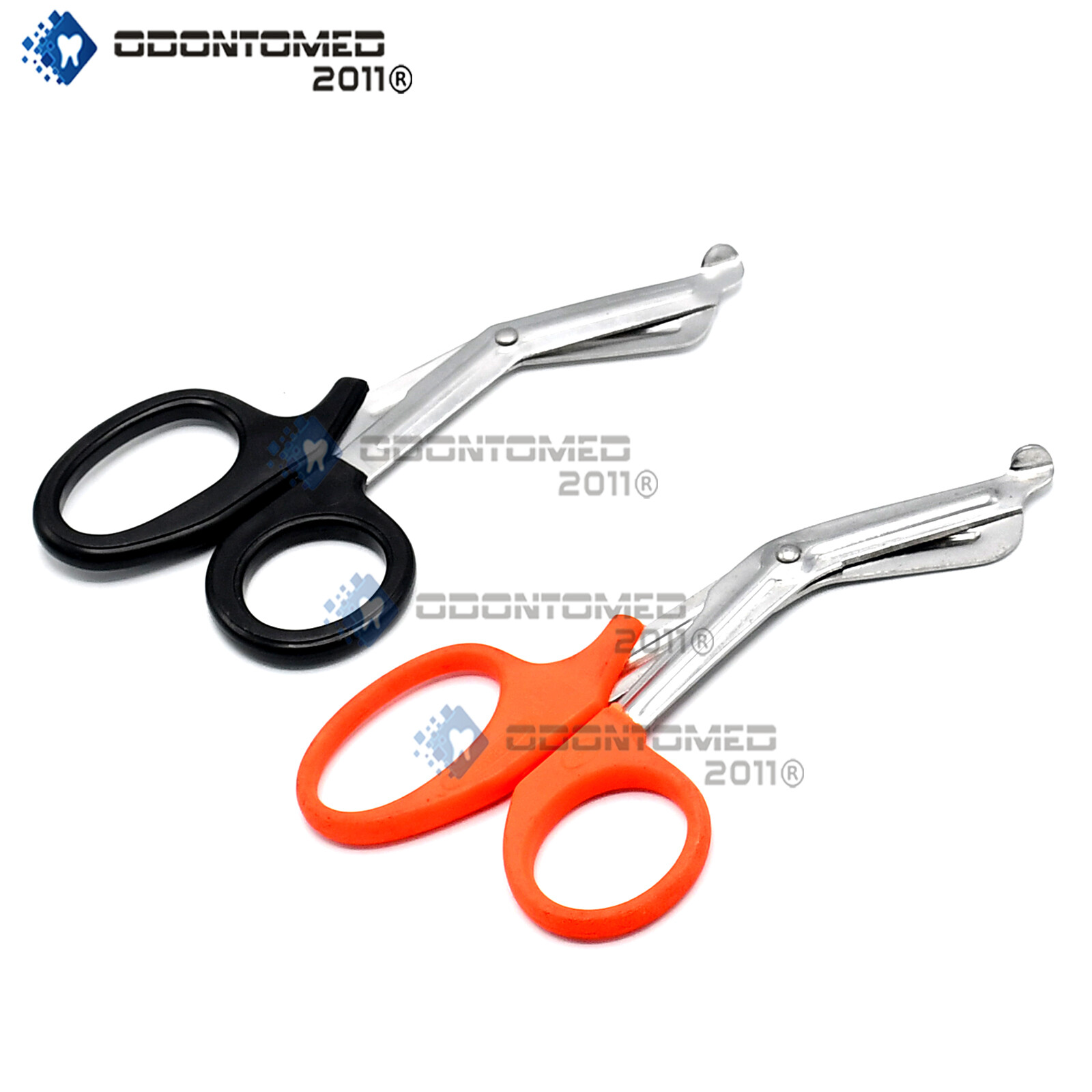 Black + Orange EMT Shears Scissor Bandage Paramedic EMS Supplies 7.25″ (2 Pcs)