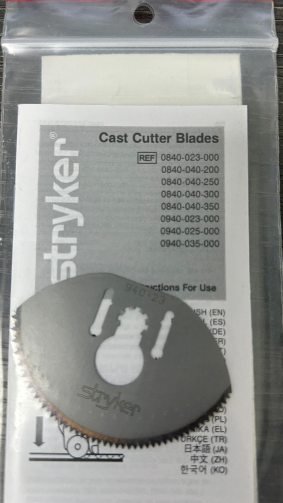 Stryker Cast Cutting Blade 940-23 Brand New OEM 2.5″ (63.5mm)