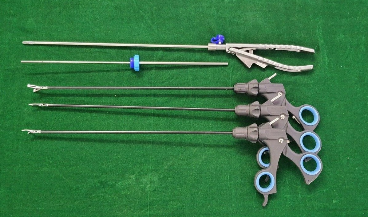 Laparoscopic Pelvic-Trainer with 5 Basic Instruments with 3 practice materials