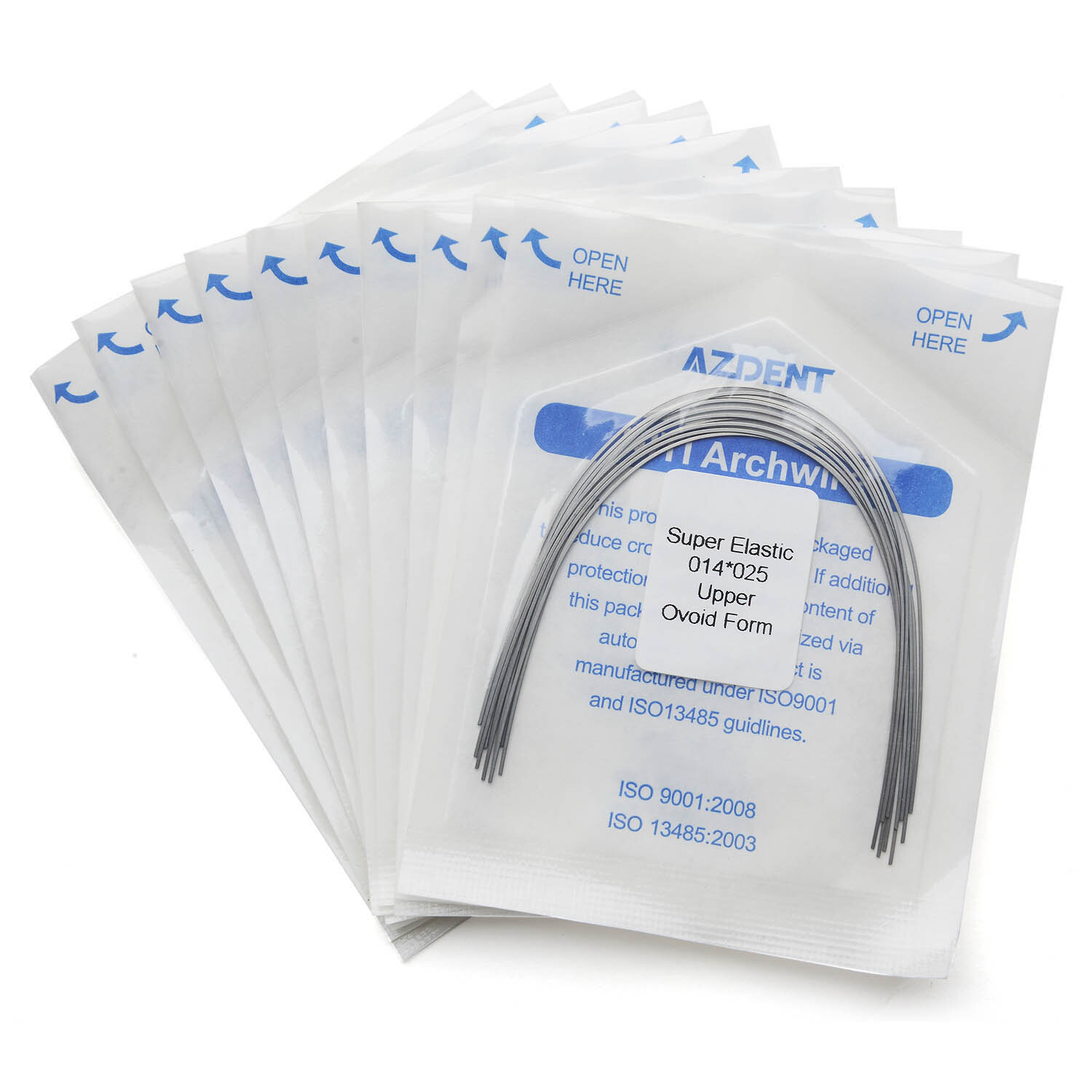 AZDENT Dental Orthodontic Super Elastic Niti Arch Wire Rectangular Ovoid Form