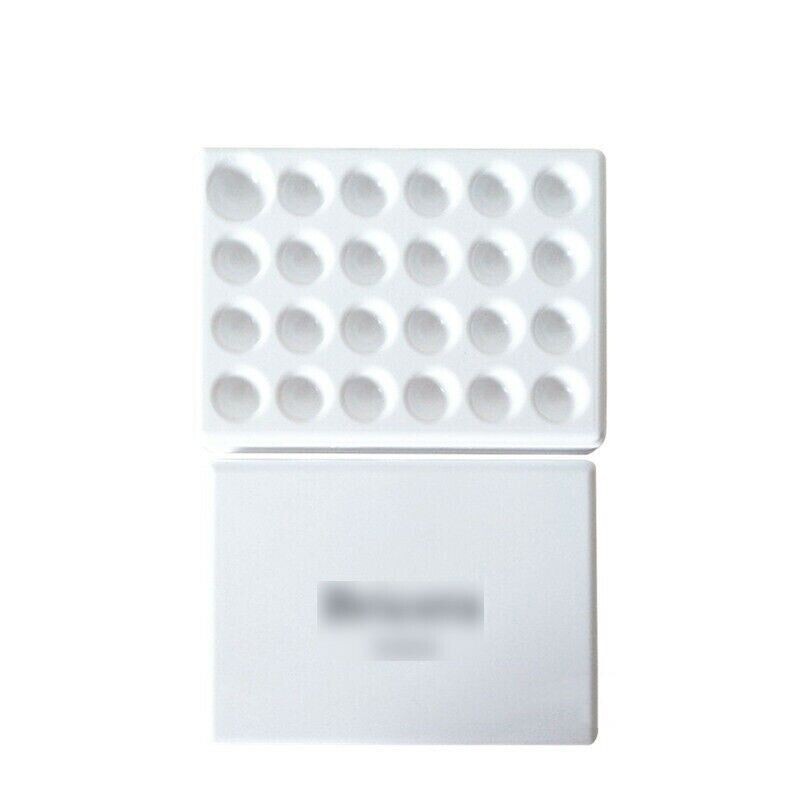 Dental Lab Porcelain Glaze Ceramic 24 Pits Material Watering Wet Tray Plate Tool