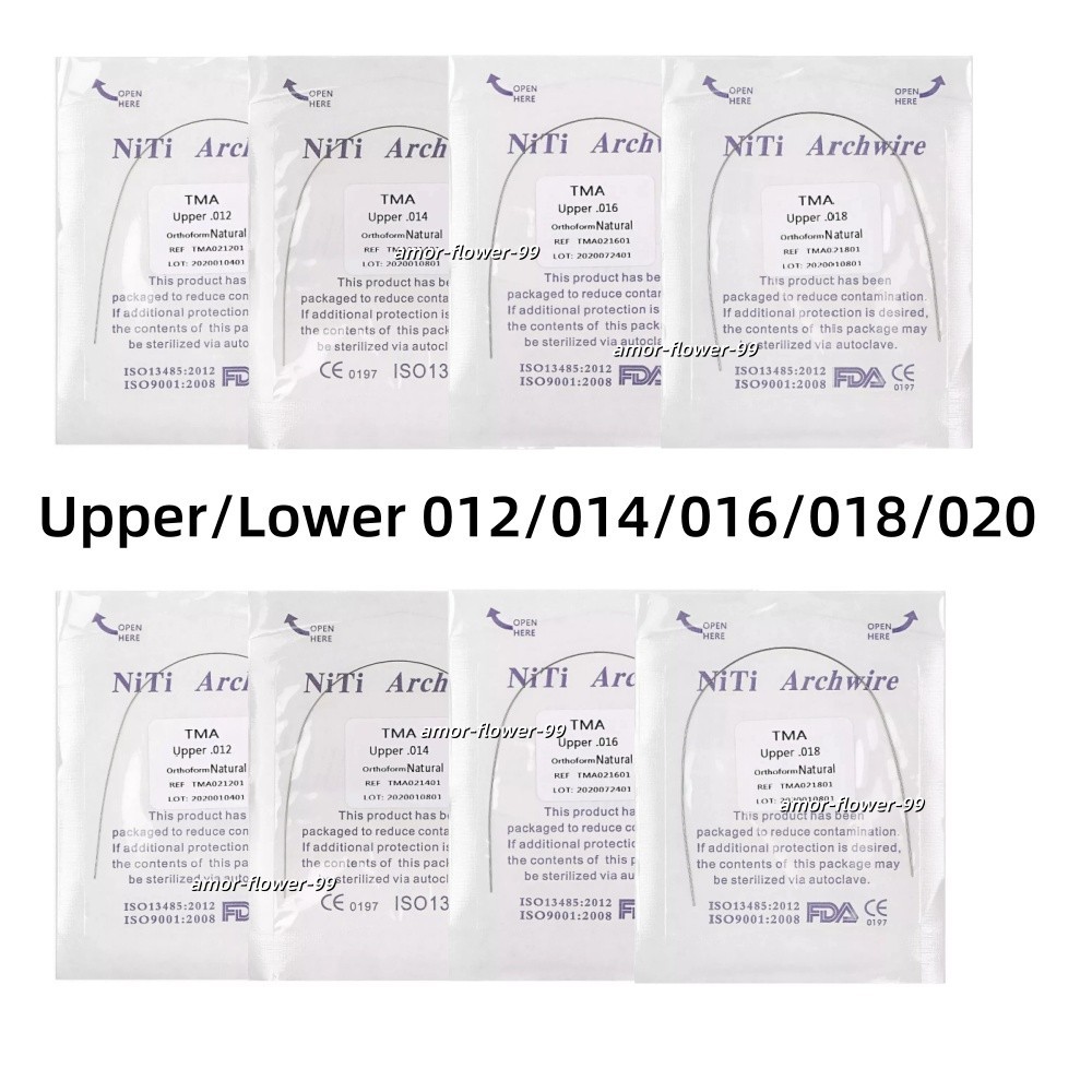 1 Pack Dental Orthodontic Titanium Molybdenum Alloy Arch Wire Round All Sizes