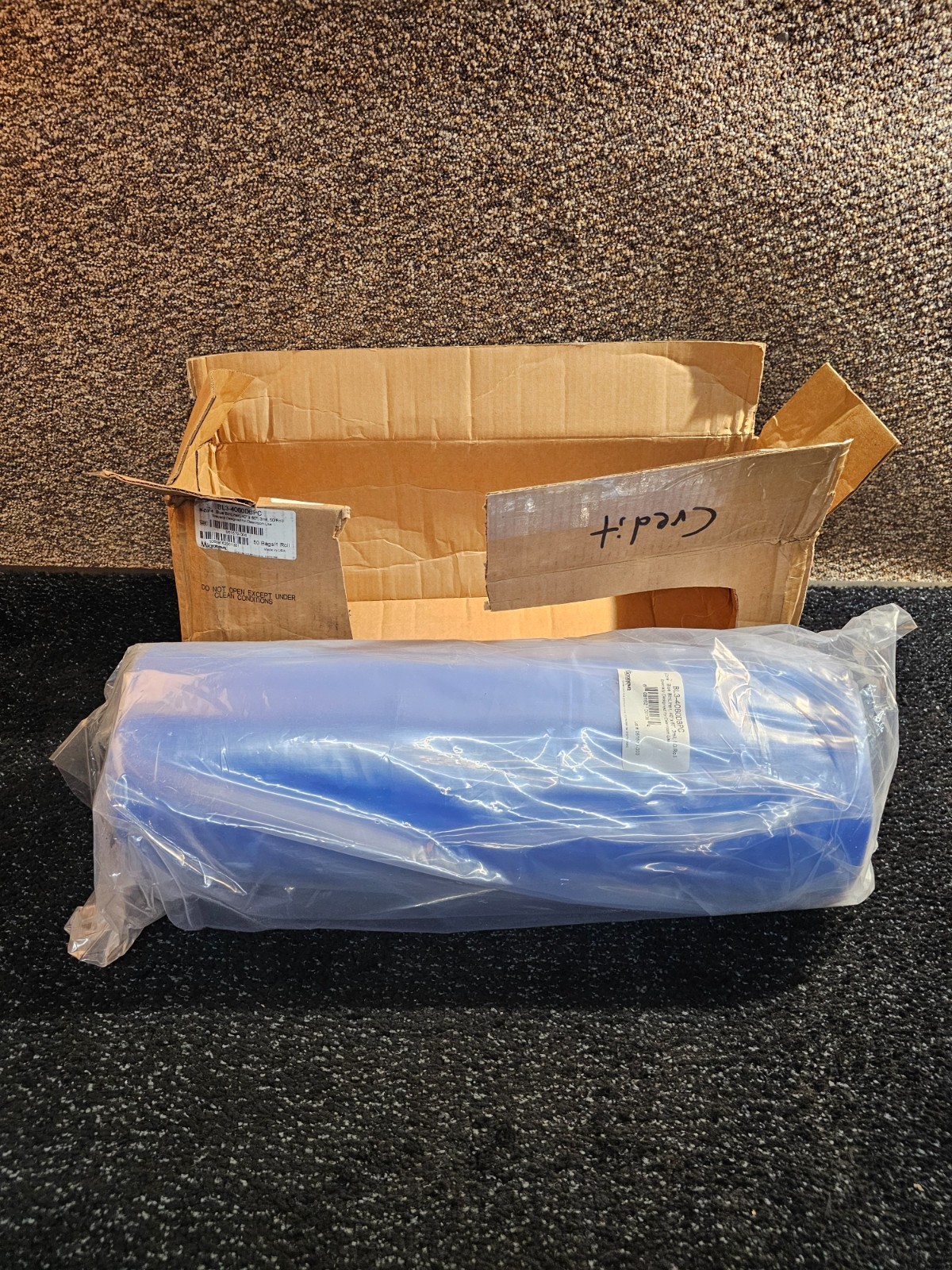 (QTY 50 Liners) Micronova M-Zone BL3-4060DBPC Blue BinLiner 40″ x 60″ 3mil