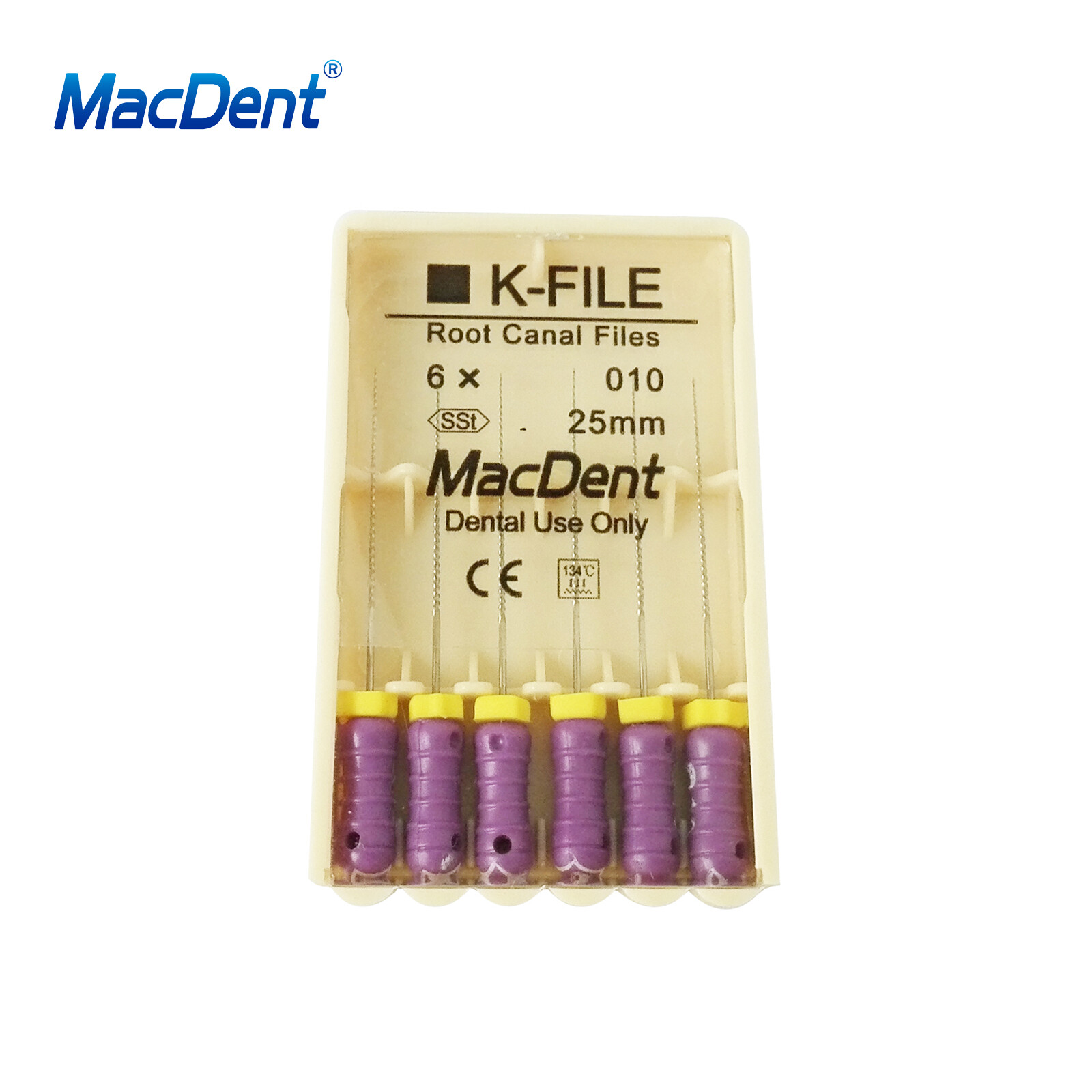 10 Packs Dental Endo Root Canal Files Hand Use K-Files Stainless Steel 21mm/25mm