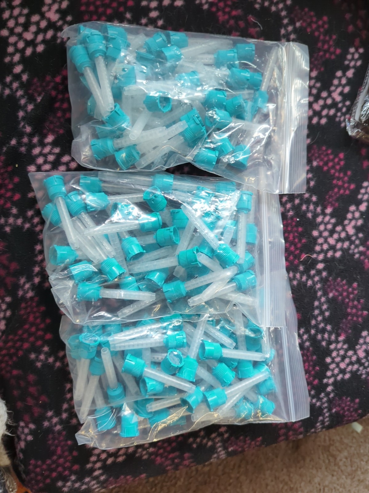 3 Pks Dental teal mixing tips 6.8mm t-style 50 Ct pack