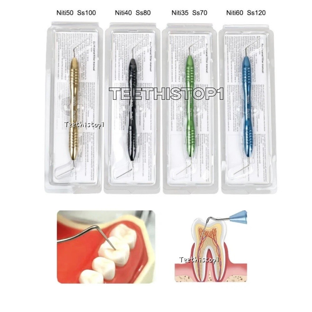 4 Pcs Dental Cordless Gutta Percha Obturation System Endo Hand Plugger Full Set