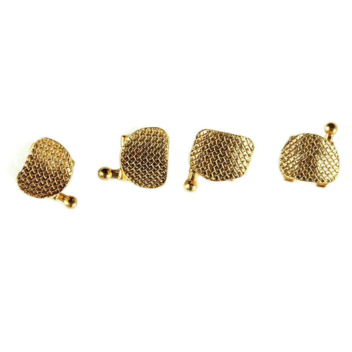 5 Packs Dental Bracket Braces 24K Gold Plated Orthodontics MN 022 MBT 3.4.5 Hook