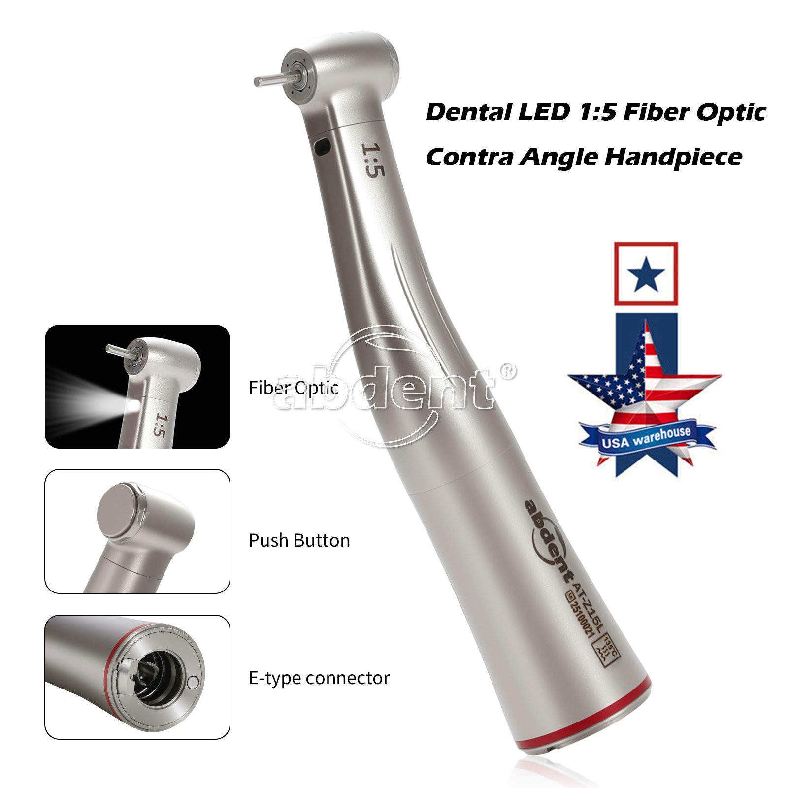SKYSEA Dental Contra Angle Handpiece + E-type Air Motor Internal Cooling ##Zt