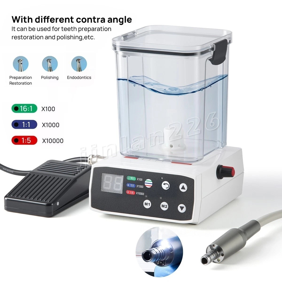 SANDENT Dental LED Electric Motor System Micromotor Water Tank Own Water Supply