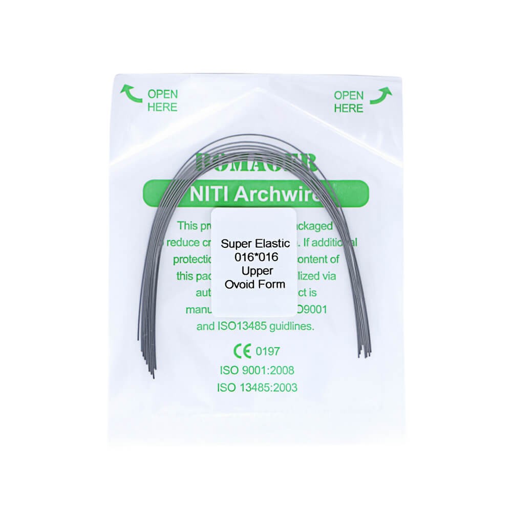 20×Dental Orthodontic Super Elastic Ni-Ti Arch Rectangular Wire Oval 16×16 Upper